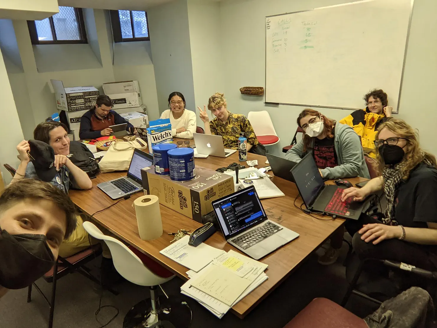 AGSEM members working on the Union Drive in Spring 2024